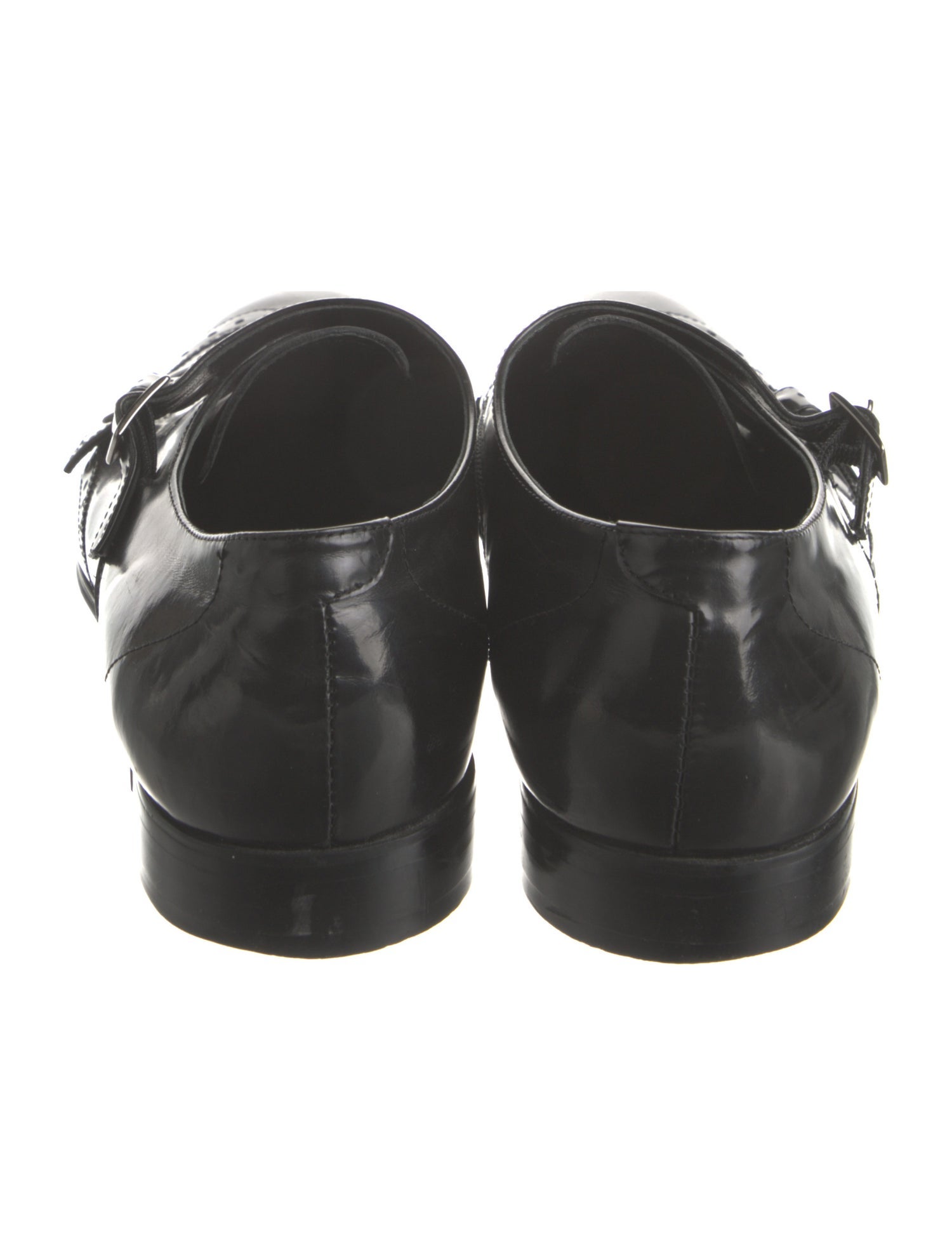 Versace Collection Leather Monk Straps